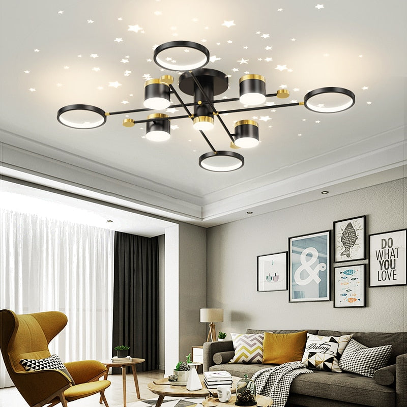 Modern Chandeliers Starry Sky Decoration | AiDeco.co.uk