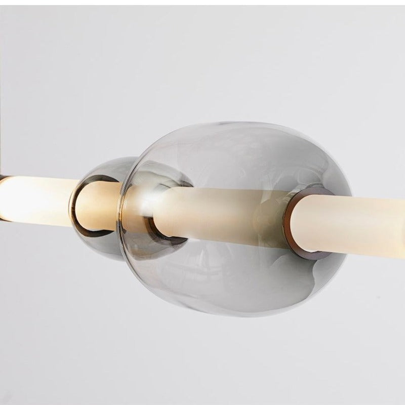Golden Glass Art Chandelier - AiDeco.co.uk