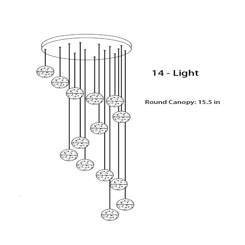 Galaxy Space Crystal Chandelier Lighting - AiDeco.co.uk