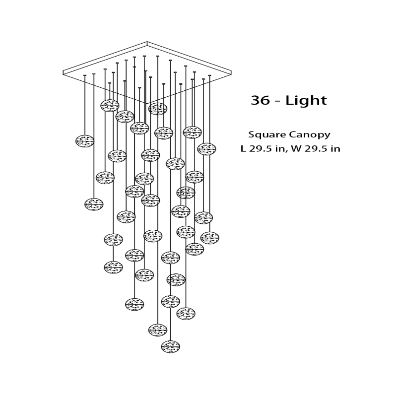 Galaxy Space Crystal Chandelier Lighting - AiDeco.co.uk