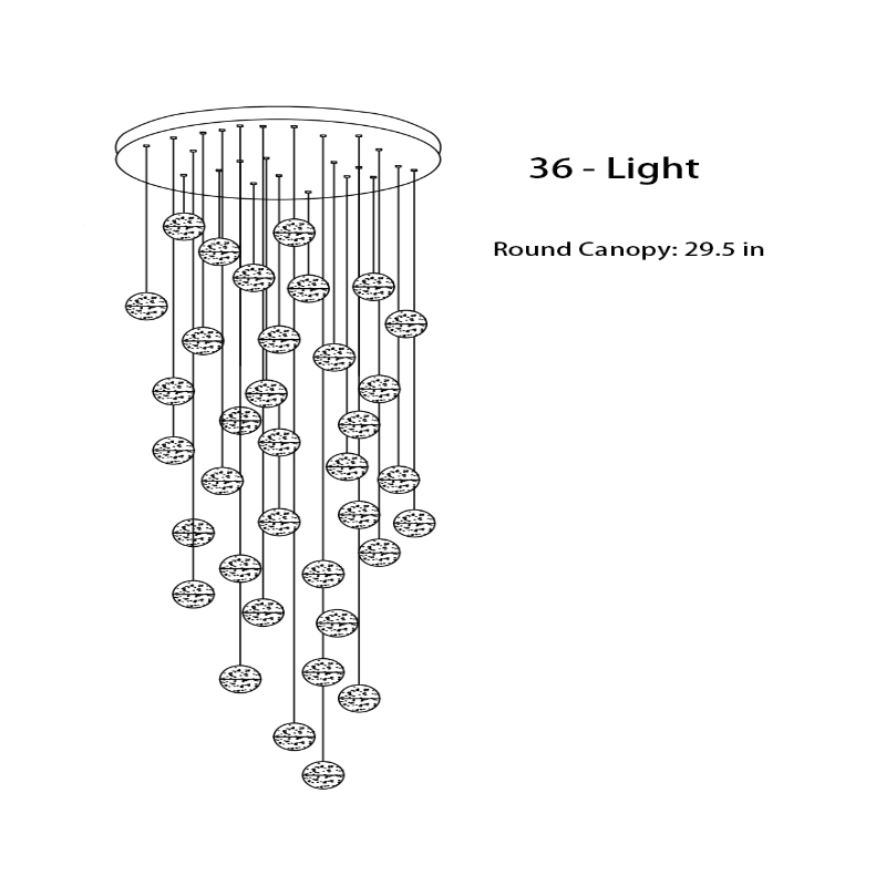 Galaxy Space Crystal Chandelier Lighting - AiDeco.co.uk