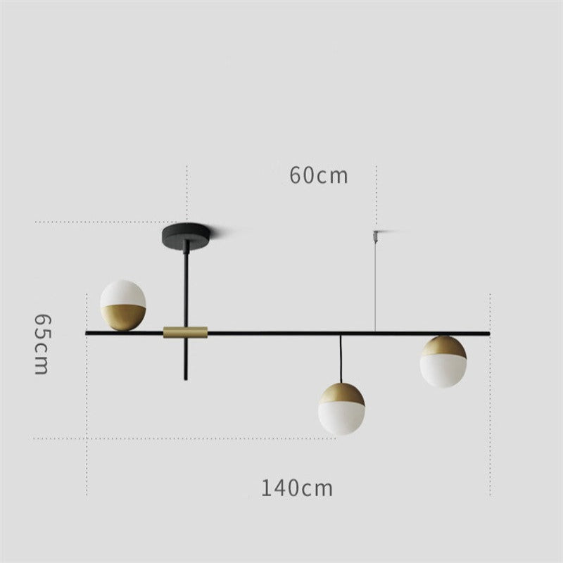 Contemporary Glass Ball Chandelier - AiDeco.co.uk