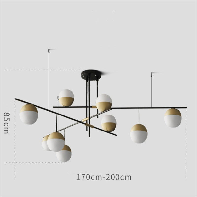 Contemporary Glass Ball Chandelier - AiDeco.co.uk