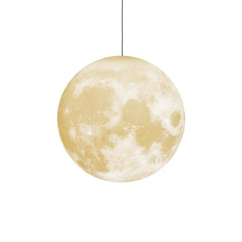 3D Print Moon Pendant Lights LED - AiDeco.co.uk