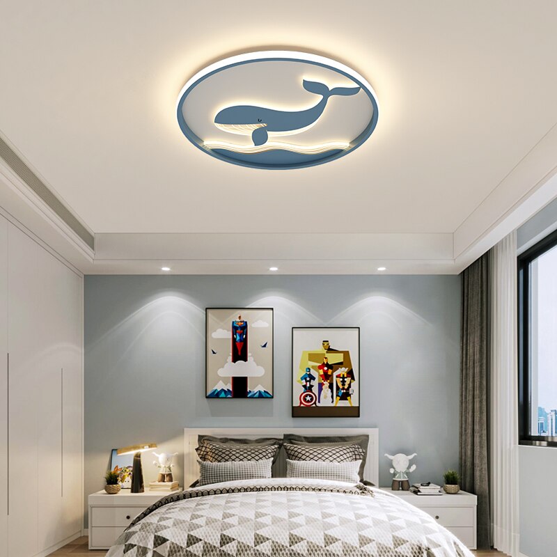 Playful Whale Kids Room Led Chandelier - AiDeco.co.uk