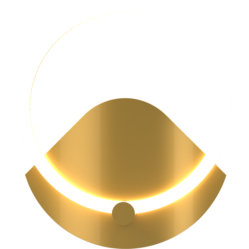 Golden Contemporary Modern Wall Lamp - AiDeco.co.uk