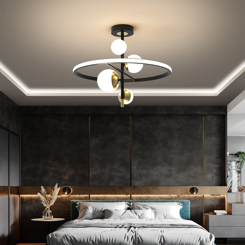 Modern Circle Bulbs Led Chandelier - AiDeco.co.uk