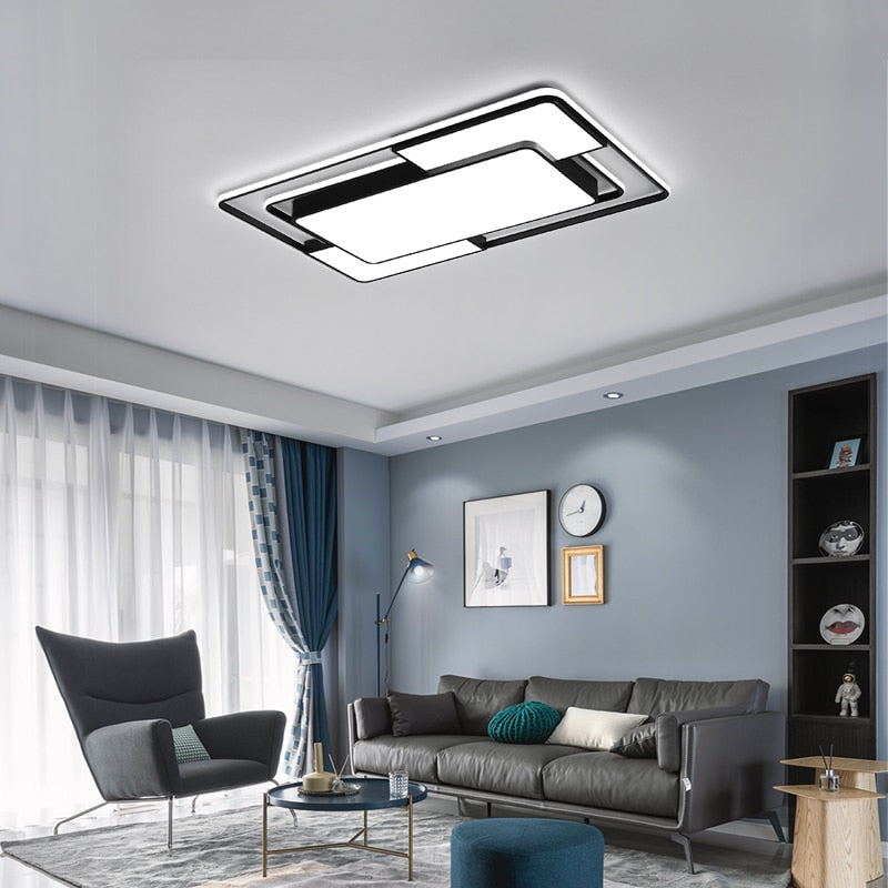 Modern Ceiling Light Fixtures for Living Room Bedroom Dining Room 110-220v Black Chandelier Ceiling Lamp Fixtures Home Lamp - AiDeco.co.uk