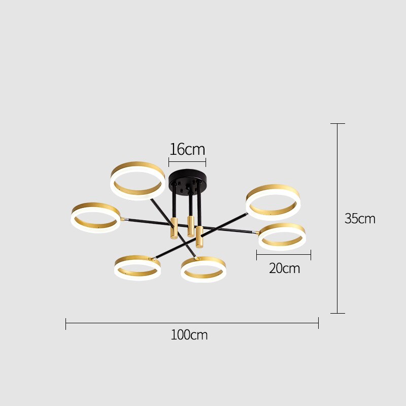 Modern Suspension Chandelier Lamp - AiDeco.co.uk