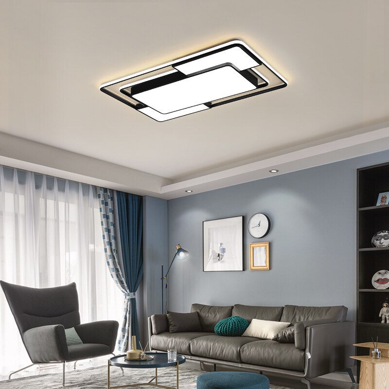 Modern Ceiling Light Fixtures for Living Room Bedroom Dining Room 110-220v Black Chandelier Ceiling Lamp Fixtures Home Lamp - AiDeco.co.uk
