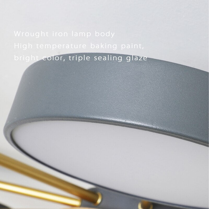 Nordic Modern LED Chandeliers Macaron - AiDeco.co.uk