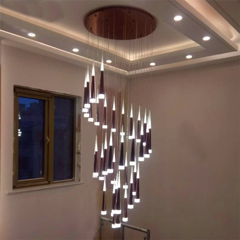 Lamp Attic Light Fixtures Chandelier Stairs - AiDeco.co.uk