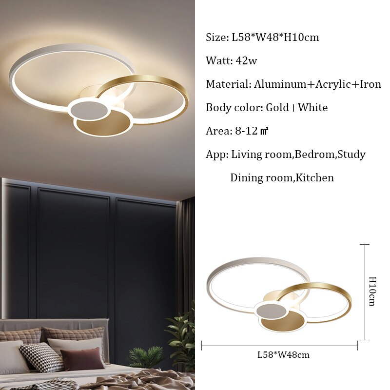 Gleam Modern Ceiling Lamp Fixtures - AiDeco.co.uk