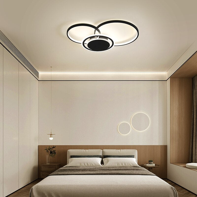 Modern Led Chandelier Dimmable RC - AiDeco.co.uk
