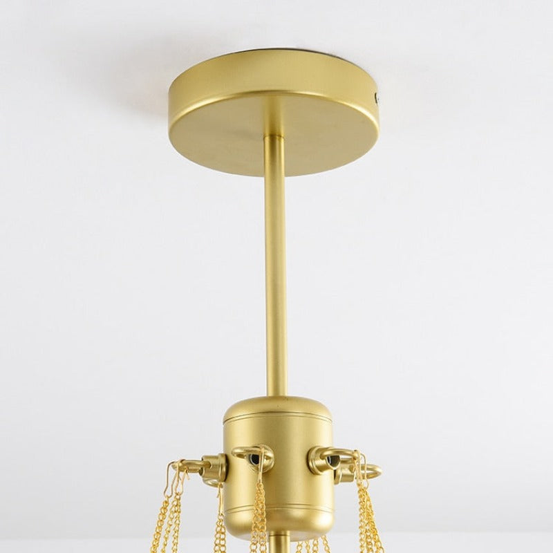 SANDYHA Nordic Frosted Glass Ball Chandeliers Children&#39;s Room Modern Hanging Lamps Dinning Living Room Gold Black LED Lightings - AiDeco.co.uk