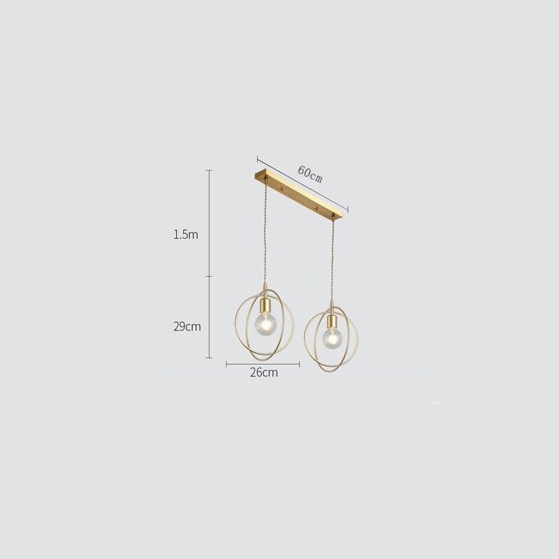 Led Pendant Lights Golden - AiDeco.co.uk