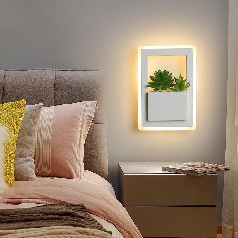 Plant Decor Wall Led Lamp - AiDeco.co.uk