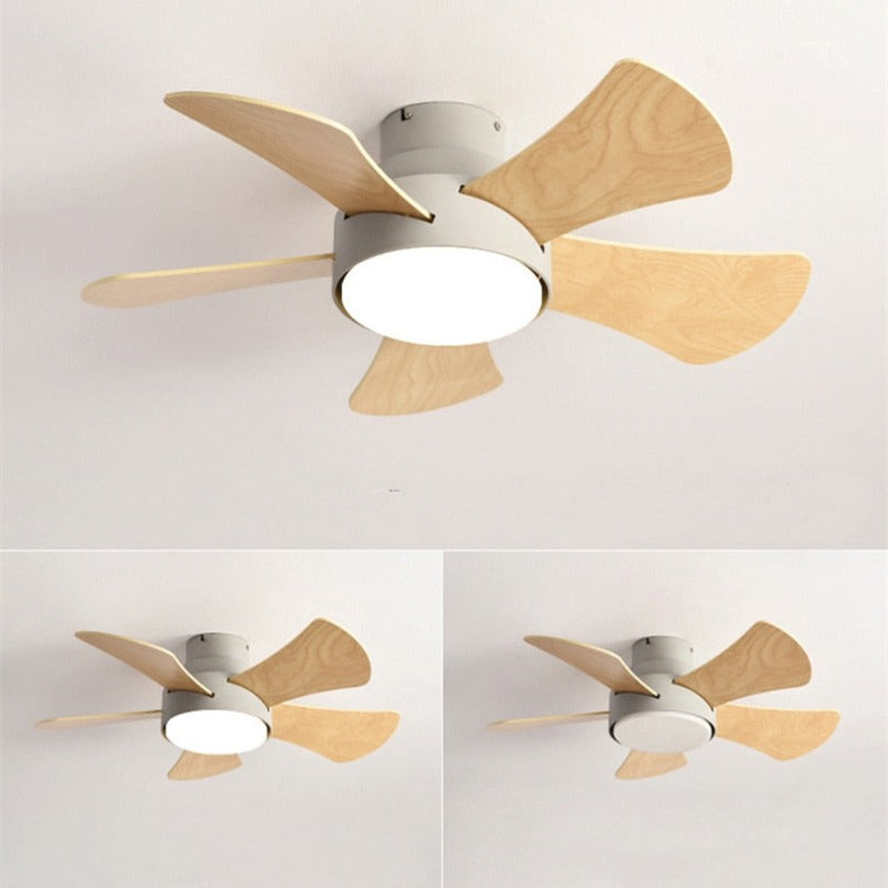 Minimalist Wood DC Silent Fan Ceiling - AiDeco.co.uk