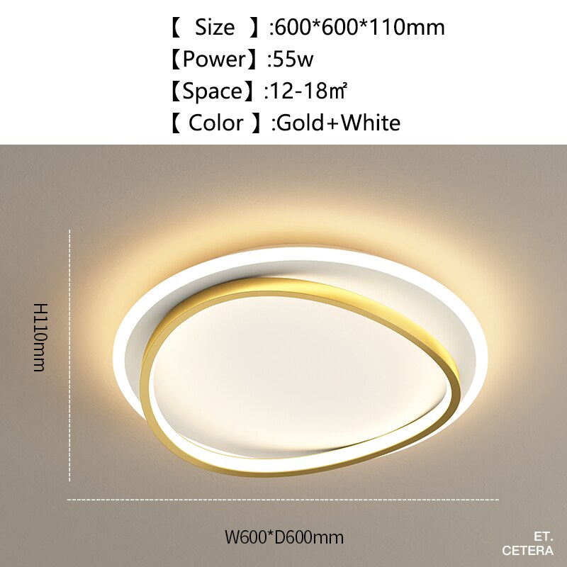 Double Shaped Modern Led Chandelier - AiDeco.co.uk