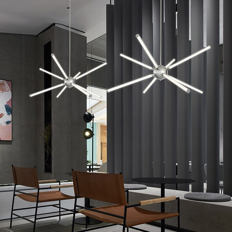 Modern Spike Led Hanging Chandelier - AiDeco.co.uk
