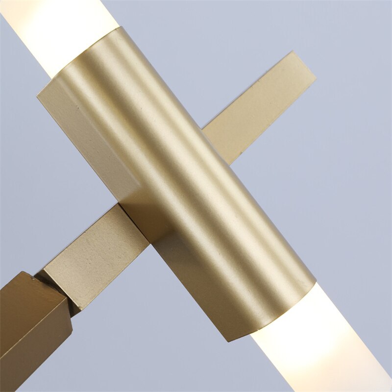 Abstract Golden Modern Chandelier - AiDeco.co.uk