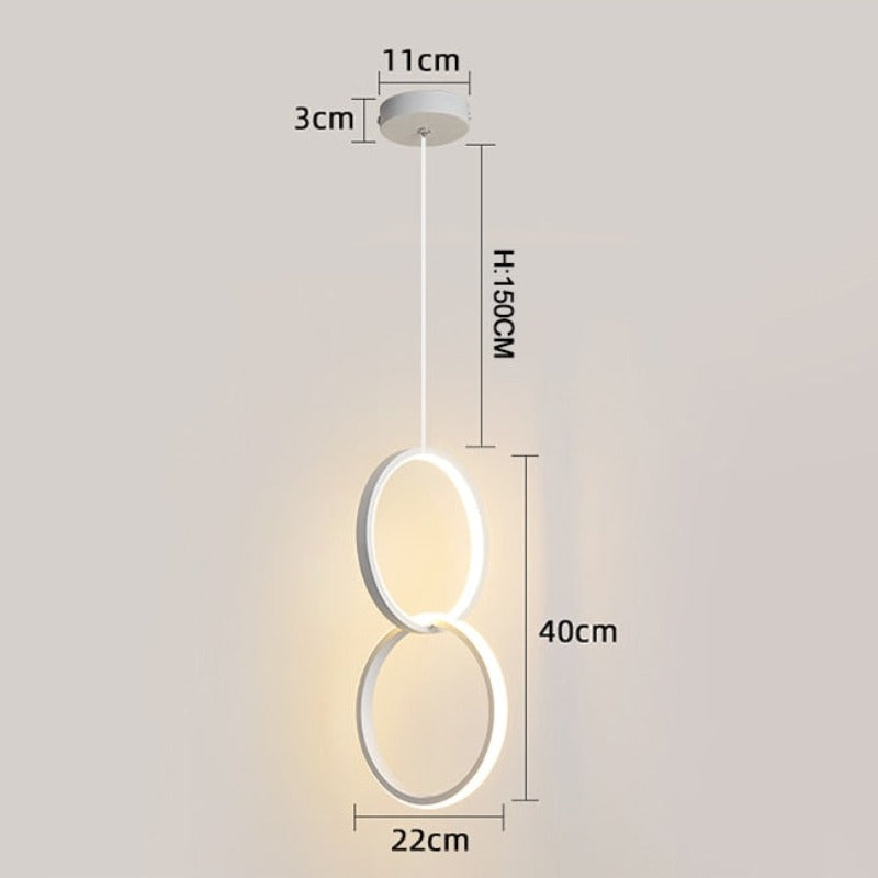 Ring Pendant Lights Bedside Hanglamp - AiDeco.co.uk