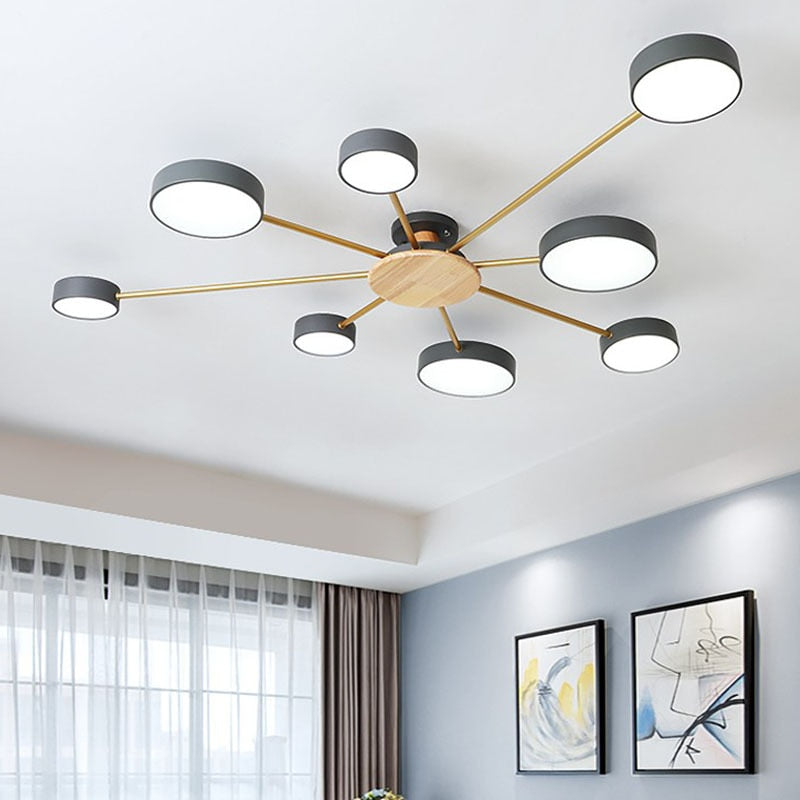 Nordic Modern LED Chandeliers Macaron - AiDeco.co.uk