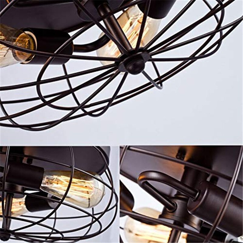Lights Industrial Style Light Metal Cage Pendants - AiDeco.co.uk