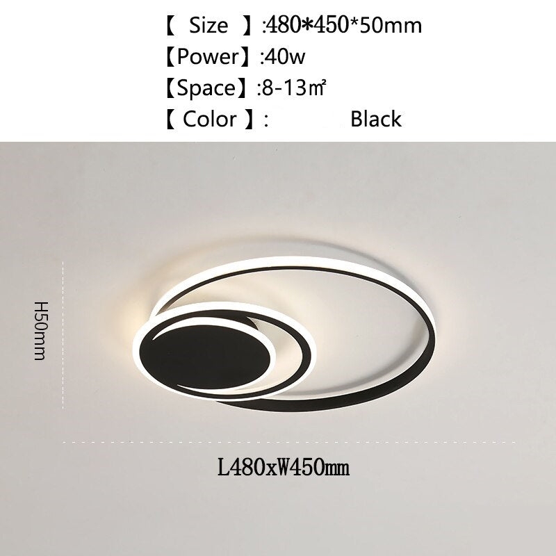 Modern Led Chandelier Dimmable RC - AiDeco.co.uk