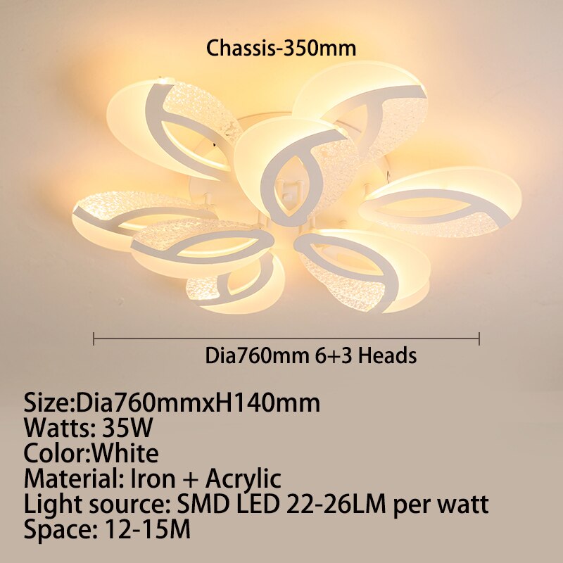 Modern Floral Light Ceiling - AiDeco.co.uk