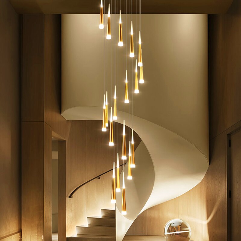 Lamp Attic Light Fixtures Chandelier Stairs - AiDeco.co.uk