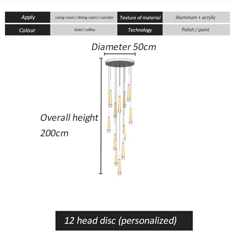 Lamp Attic Light Fixtures Chandelier Stairs - AiDeco.co.uk