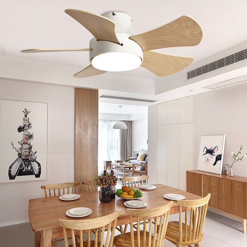 Minimalist Wood DC Silent Fan Ceiling - AiDeco.co.uk