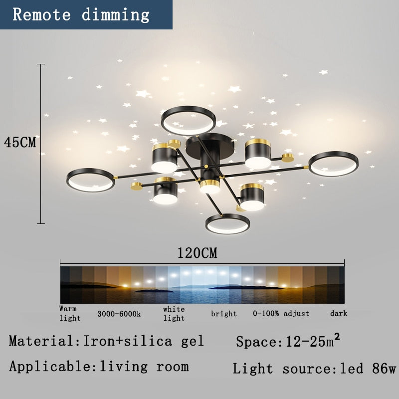 Modern Chandeliers Starry Sky Decoration - AiDeco.co.uk