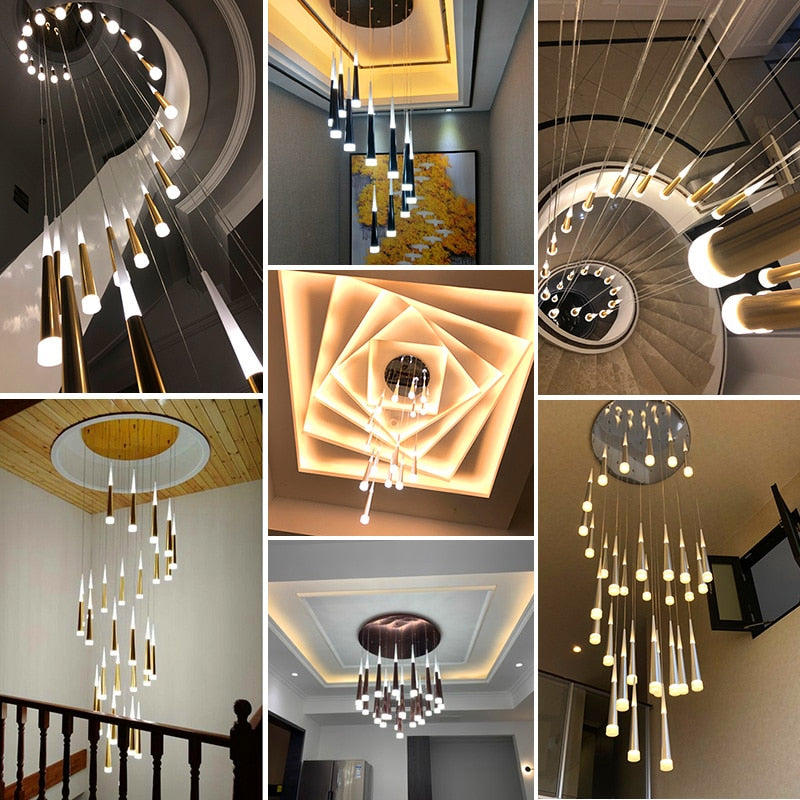 Lamp Attic Light Fixtures Chandelier Stairs - AiDeco.co.uk