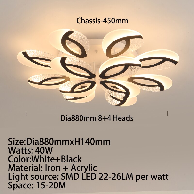 Modern Floral Light Ceiling - AiDeco.co.uk