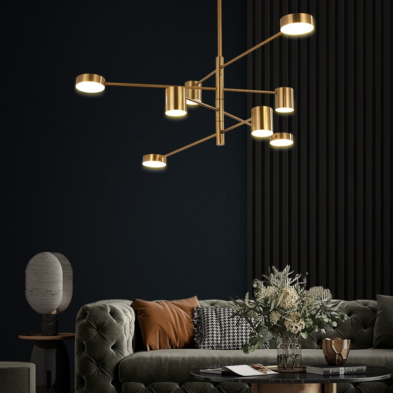 Lamps Indoor Lighting Golden Chandelier - AiDeco.co.uk