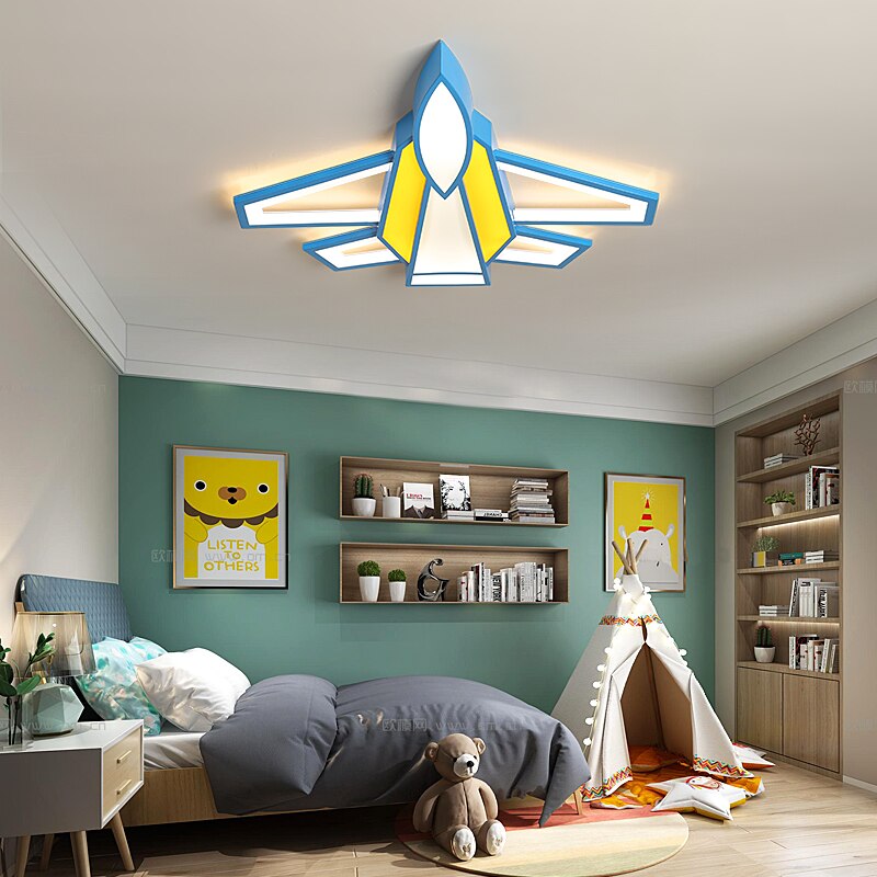 Colorful Airplane Kids Room Chandelier - AiDeco.co.uk