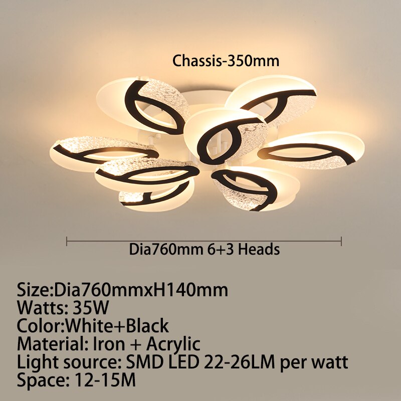 Modern Floral Light Ceiling - AiDeco.co.uk