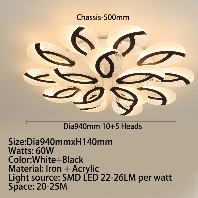 Modern Floral Light Ceiling - AiDeco.co.uk