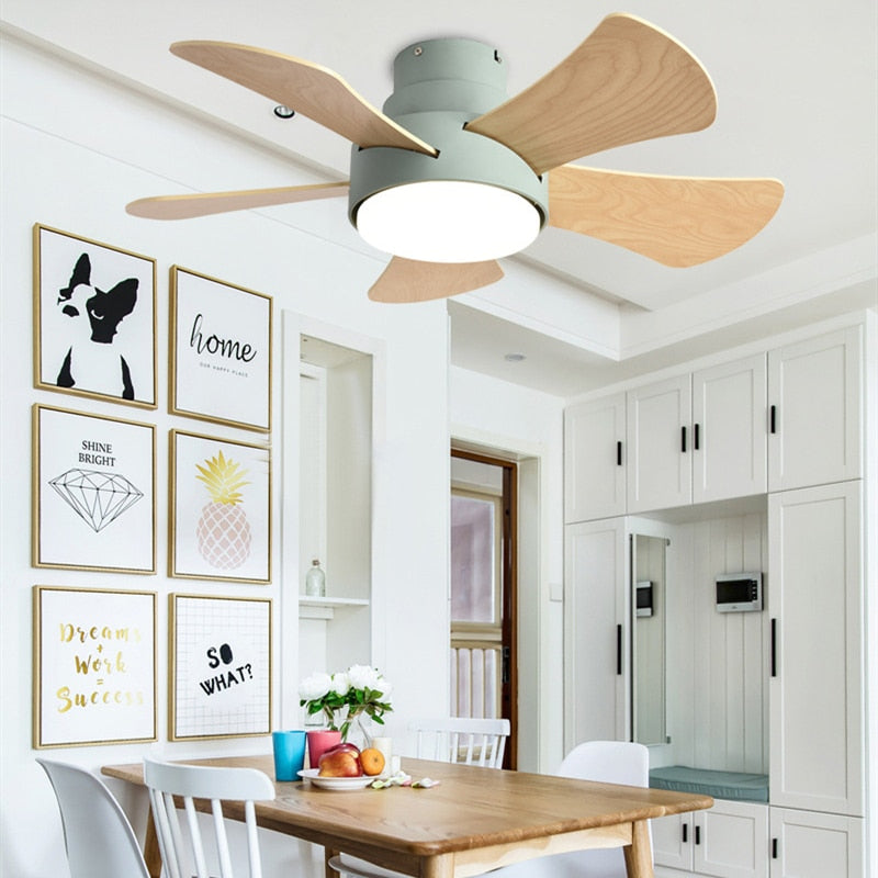 Minimalist Wood DC Silent Fan Ceiling - AiDeco.co.uk