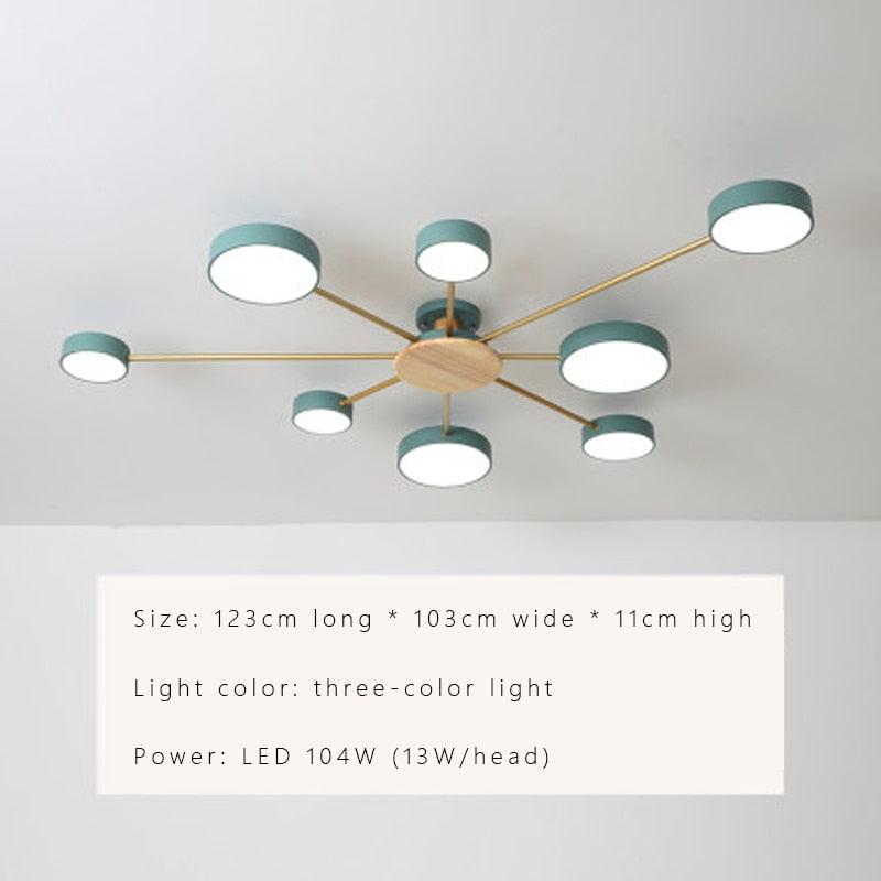 Nordic Modern LED Chandeliers Macaron - AiDeco.co.uk