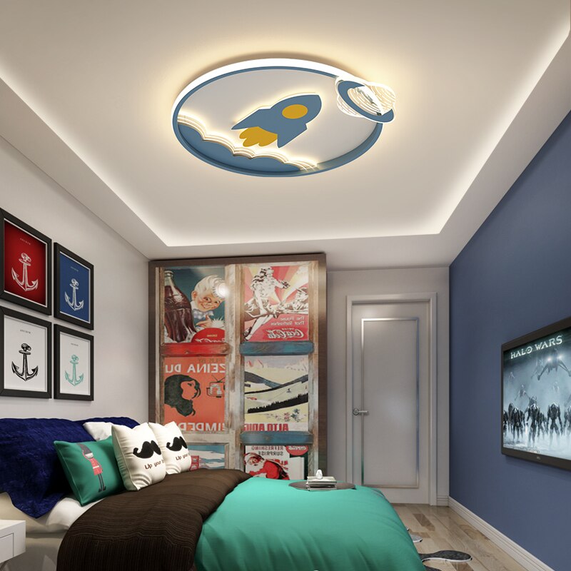 Space Rocket Kids Room Chandelier - AiDeco.co.uk