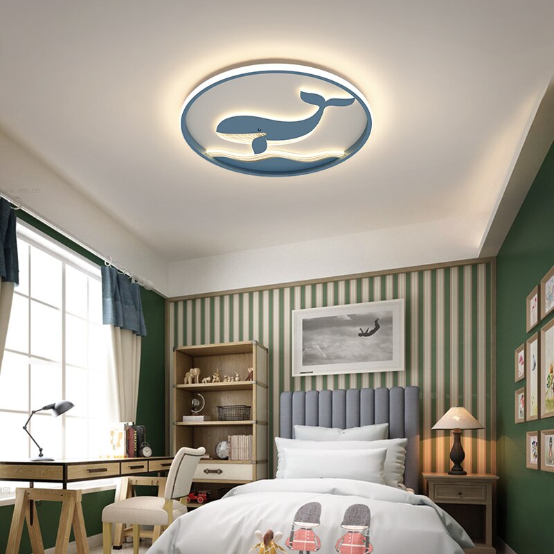 Playful Whale Kids Room Led Chandelier - AiDeco.co.uk