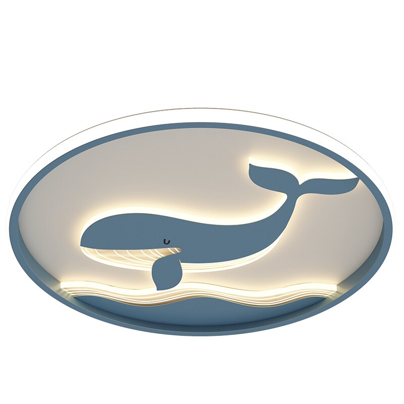 Playful Whale Kids Room Led Chandelier - AiDeco.co.uk