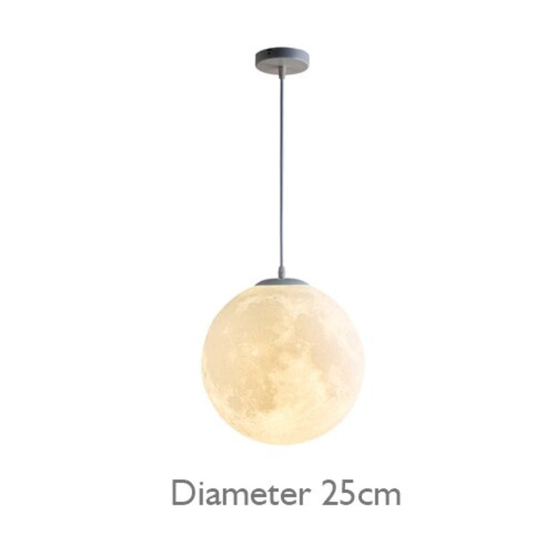 3D Print Moon Pendant Lights LED - AiDeco.co.uk