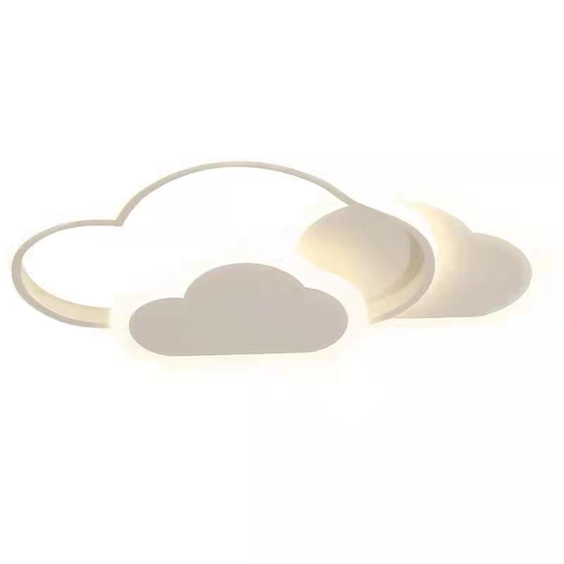 Modern Led Ceiling Lamp Creative White Cloud Bedroom Lighting Cartoon Children&#39;s Room Kid Read Study Pink Decoration Light - AiDeco.co.uk