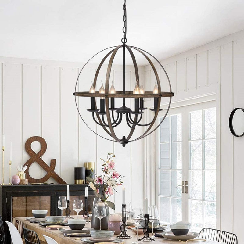 Classic Vintage Metal Chandelier - AiDeco.co.uk