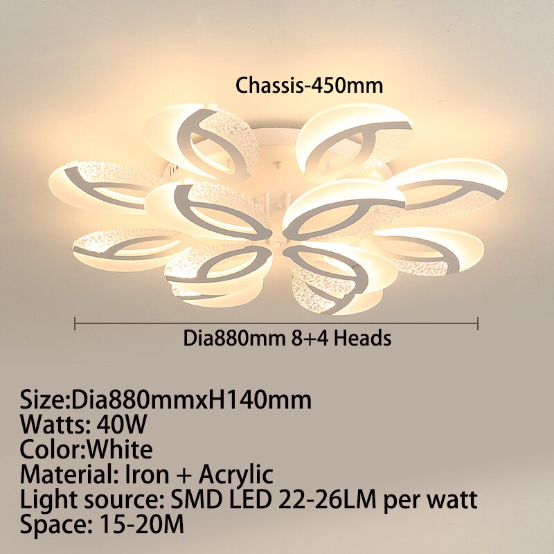 Modern Floral Light Ceiling - AiDeco.co.uk
