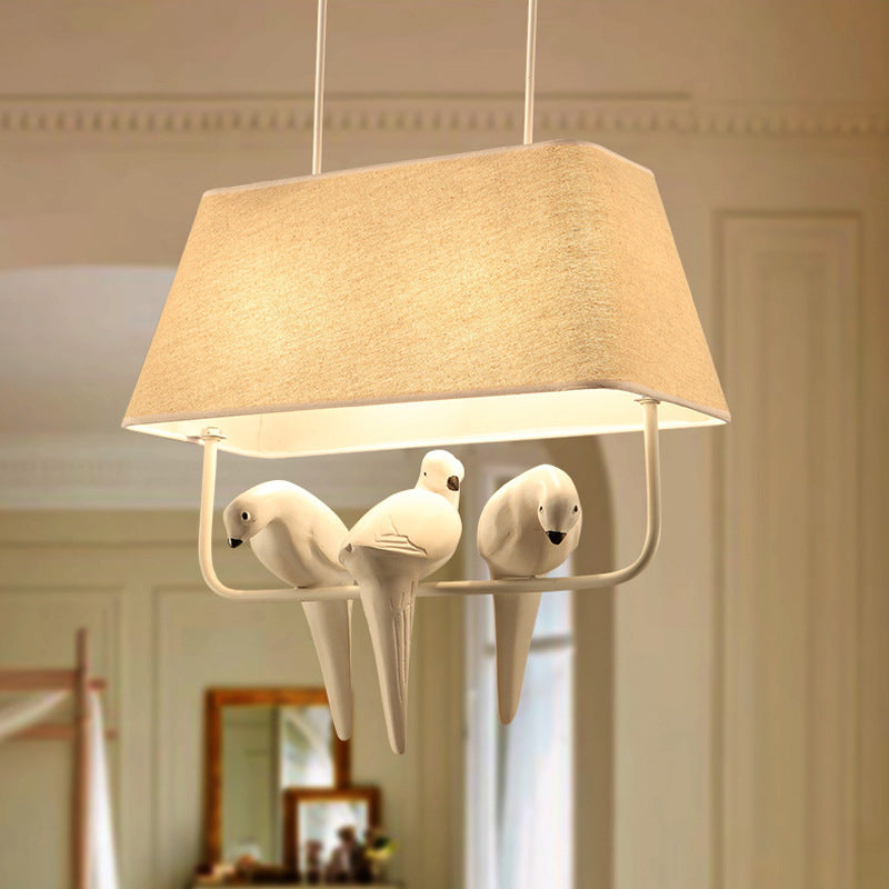 Linen Art Bird Chandelier - AiDeco.co.uk